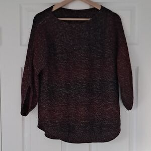 Elegant Black and Brown Women's Sweater